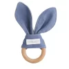 Alimrose Bailey Bunny Teether Chambray Linen