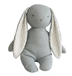 Alimrose Bobby Floppy Bunny 25cm - Grey Linen