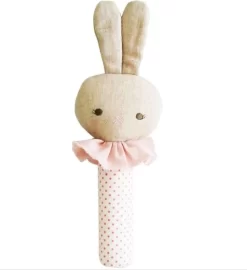 Alimrose Roberta Bunny Squeaker Spot Pink