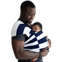 Baby K'tan Print Baby Carrier Navy Stripe