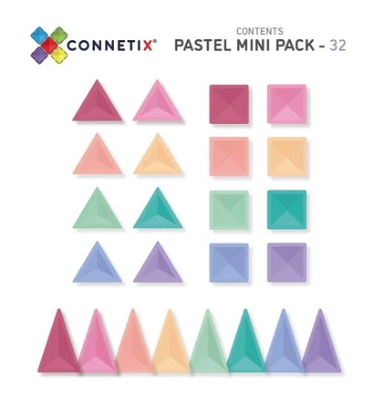 Connetix 32 Piece Mini Pack Pastel - Image 3