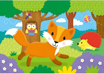 Galt Four Puzzles In A Box Woodland - Image 2