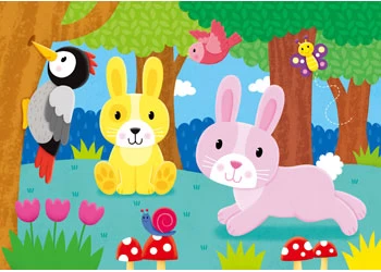 Galt Four Puzzles In A Box Woodland - Image 3