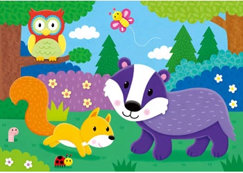 Galt Four Puzzles In A Box Woodland - Image 5