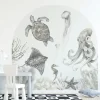 Ginger Monkey Arch Wall Mural Under The Sea