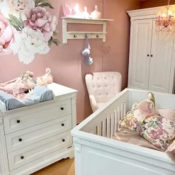 Ginger Monkey Pink Peony & Rose Wall Decals Half Set