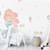 Ginger Monkey Wall Decal Mermaid Princess