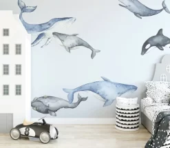 Ginger Monkey Whale Decals