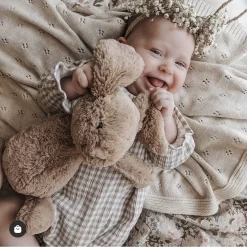 Mini & Me Heirloom Blanket Natural Melange