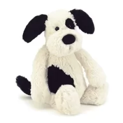 Jellycat Bashful Black Cream Puppy
