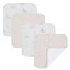 Living Textiles Face Washers 4pk Ava