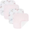 Living Textiles Butterfly Garden Wash Cloths 4pk