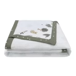 Living Textiles Cot Waffle Blanket Forest Retreat