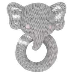 Living Textiles Knitted Rattle Eli The Elephant