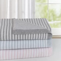 Living Textiles Knitted Stripe Blankets
