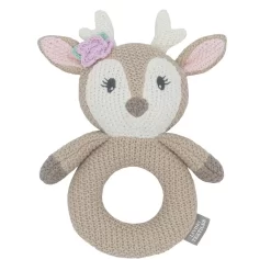 Living Textiles Knitted Whimsical Rattle Ava The Fawn