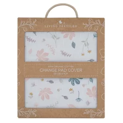 Living Textiles Organic Muslin Change Pad Cover Botanical