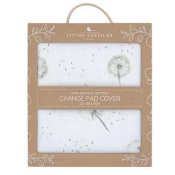 Living Textiles Organic Muslin Change Pad Cover Dandelion