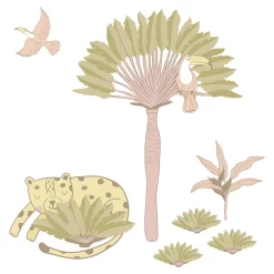 Lolli Living Wall Decal Set Tropical Mia