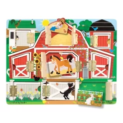 Melissa & Doug Magnetic Dress-Up Play Set Hide & Seek Farm