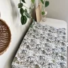 Mini & Me Organic Fitted Bassinet Sheet Jurassic