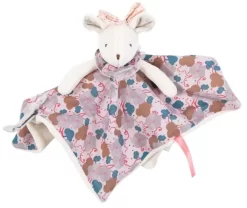 Moulin Roty Il Etait Une Fois Mouse Comforter Grey Floral Dress