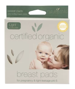 Nature's Child Organic Cotton Reusable Breast Pads Pkt 6 Light