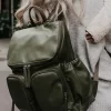 OiOi Backpack Faux Leather Olive