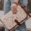 OiOi Change Clutch Peach Paisley