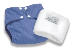 Pea Pods Reusable Cloth Nappy Denim Print