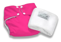 Pea Pods Reusable Cloth Nappy Hot Pink