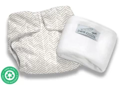 Pea Pods Reusable Cloth Nappy Rustic Lines