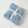 Jiggle & Giggle Muse Faux Fur Throw Vintage Blue