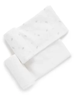 Purebaby 2 Pack Muslin Wrap Leaf Grey
