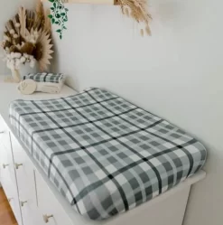 Snuggly Jacks Bassinet Fitted Sheet Cyprus Plaid