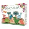 Sassi Puzzle, Book And Wooden Dinosaurs