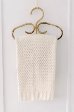 Snuggle Hunny Kids Diamond Knit Baby Blanket Cream