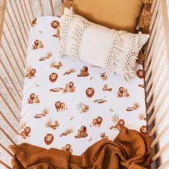 Snuggle Hunny Kids Fitted Cot Sheet Lion