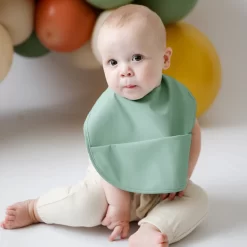 Snuggle Hunny Kids Snuggle Waterproof Bib Sage