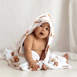 Snuggle Hunny Organic Hooded Baby Towel Lion