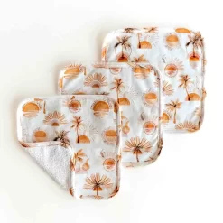 Snuggle Hunny Organic Wash Cloths 3 Pack Paradise