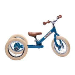 Trybike Steel 2 In 1 Balance Bike Vintage Blue