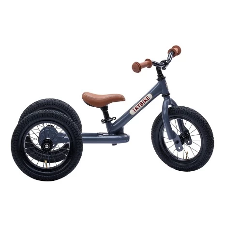 Trybike Steel 2 In 1 Balance Bike Grey