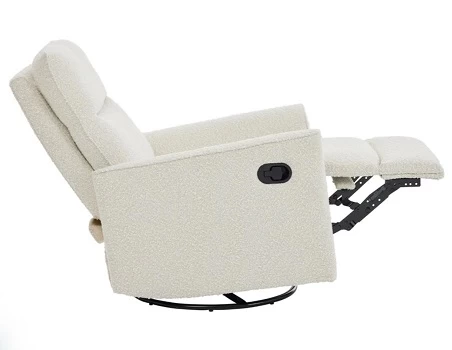 IL Tutto Felix Glider Recliner Nursery Chair Vanilla Bouclé - Image 5